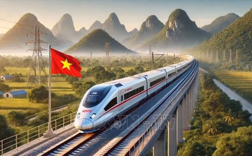 Đường sắt Lào Cai - Hà Nội - Hải Phòng. Ảnh minh họa: TTXVN