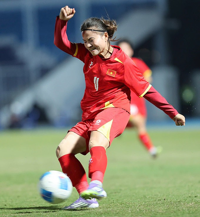 Thái Thị Thảo toà sáng với hat-trick - Ảnh: Đức Cường