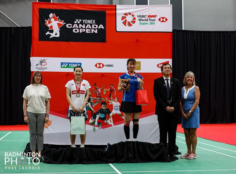 Thùy Linh giành ngôi á quân Canada Open. Ảnh Badminton Photo