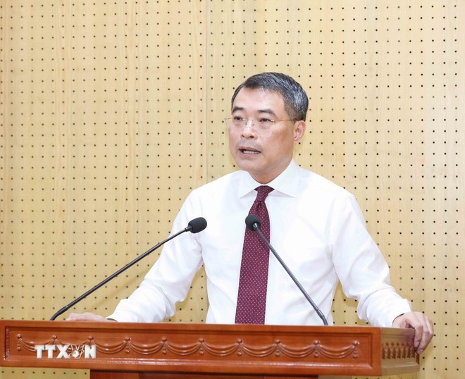 Ông Lê Minh Hưng, Ủy viên Bộ Chính trị, Bí thư Trung ương Đảng, Trưởng Ban Tổ chức Trung ương, phát biểu tại Hội nghị. (Ảnh: Phương Hoa/TTXVN) Ông Lê Minh Hưng, Ủy viên Bộ Chính trị, Bí thư Trung ương Đảng, Trưởng Ban Tổ chức Trung ương, phát biểu tại Hội nghị. (Ảnh: Phương Hoa/TTXVN)