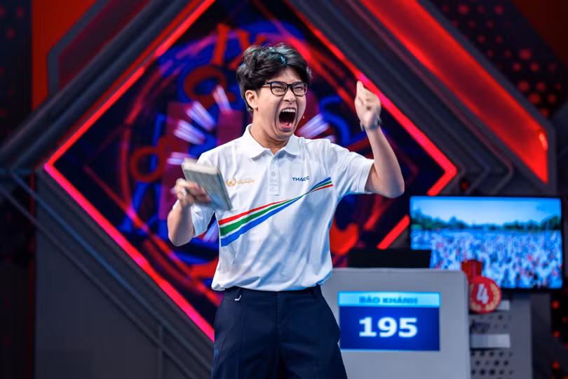 Bảo Khánh xuất sắc hoàn thành phần thi Về đích.