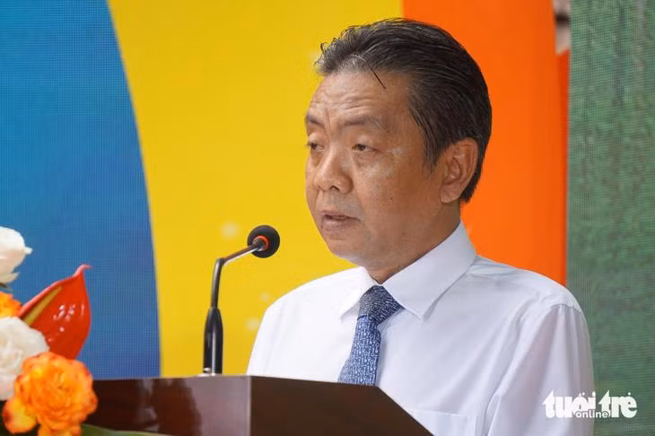 Thứ trưởng Bộ Văn hóa, Thể thao và Du lịch Hoàng Đạo Cương phát biểu tại sự kiện - Ảnh: T.ĐIỂU