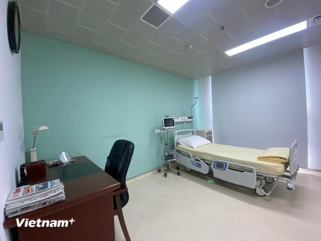 Căn phòng bệnh gần 20 mét vuông tại Bệnh viện Trung ương Quân đội 108 là nơi Tổng Bí thư Nguyễn Phú Trọng gắn bó khi điều trị bệnh. (Ảnh: PV/Vietnam+)