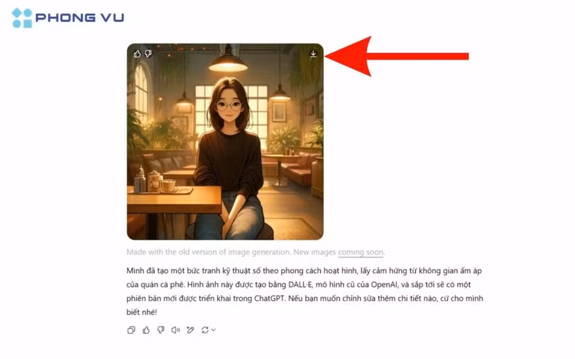 Nhấp vào nút tải xuống để tải xuống hình ảnh