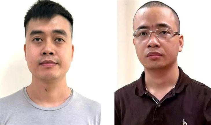 Hai bị can Hoàng Quang Thịnh (trái) và La Khắc Minh - Ảnh: Bộ Công an Hai bị can Hoàng Quang Thịnh (trái) và La Khắc Minh - Ảnh: Bộ Công an
