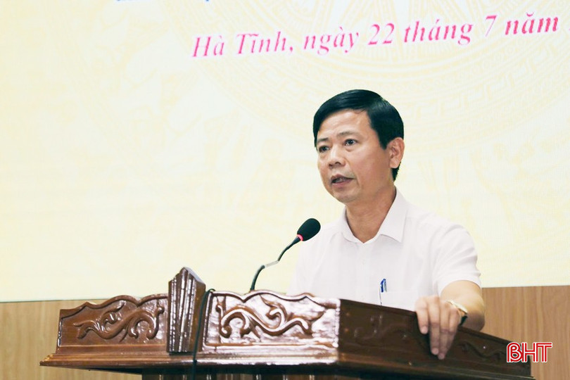 Ông Nguyễn Công Thành - Phó Giám đốc Sở VH-TT&DL Hà Tĩnh phát biểu kết thúc buổi họp báo bqbht_br_85d448ab69fde0a3b9ec.jpg