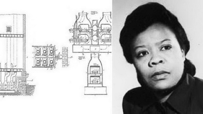 Nhà phát minh Alice Parker và phác thảo hệ thống sưởi trung tâm của bà. (Ảnh: afrobizworld) Nhà phát minh Alice Parker và phác thảo hệ thống sưởi trung tâm của bà. (Ảnh: afrobizworld)