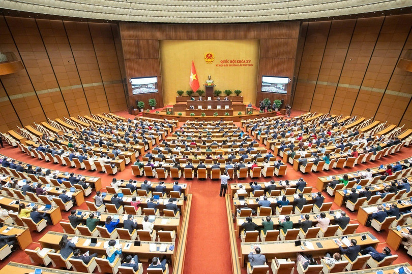 Kỳ họp thứ 9 Quốc hội khóa XV (Ảnh: Hồng Phong). quoc-hoi1-crop-1739331995722.jpg