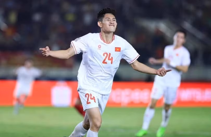 Bàn thắng của Hai Long giúp tuyển Việt Nam thi đấu khởi sắc. Ảnh: CLB Hà Nội.