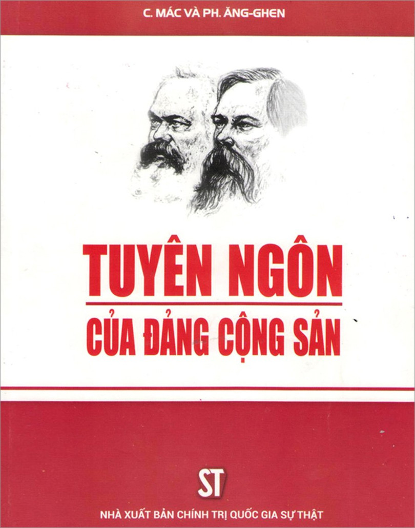 Năm 1848, tại London, C.Mác và Ph.Ăngghen đã hoàn thành tác phẩm quan trọng có nhan đề Tuyên ngôn của Đảng Cộng sản. Ảnh tư liệu. 155d1221611t3235l5-tuyen-ngon-dcs.jpg