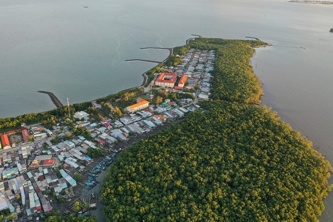 Xã đảo Thạnh An, huyện Cần Giờ, tháng 10/2021. Ảnh: Quỳnh Trần Xã đảo Thạnh An, huyện Cần Giờ, tháng 10/2021. Ảnh: Quỳnh Trần