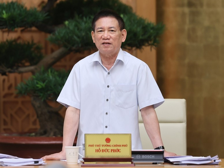 Phó Thủ tướng Hồ Đức Phớc phát biểu - Ảnh: VGP/Nhật Bắc Phó Thủ tướng Hồ Đức Phớc phát biểu - Ảnh: VGP/Nhật Bắc