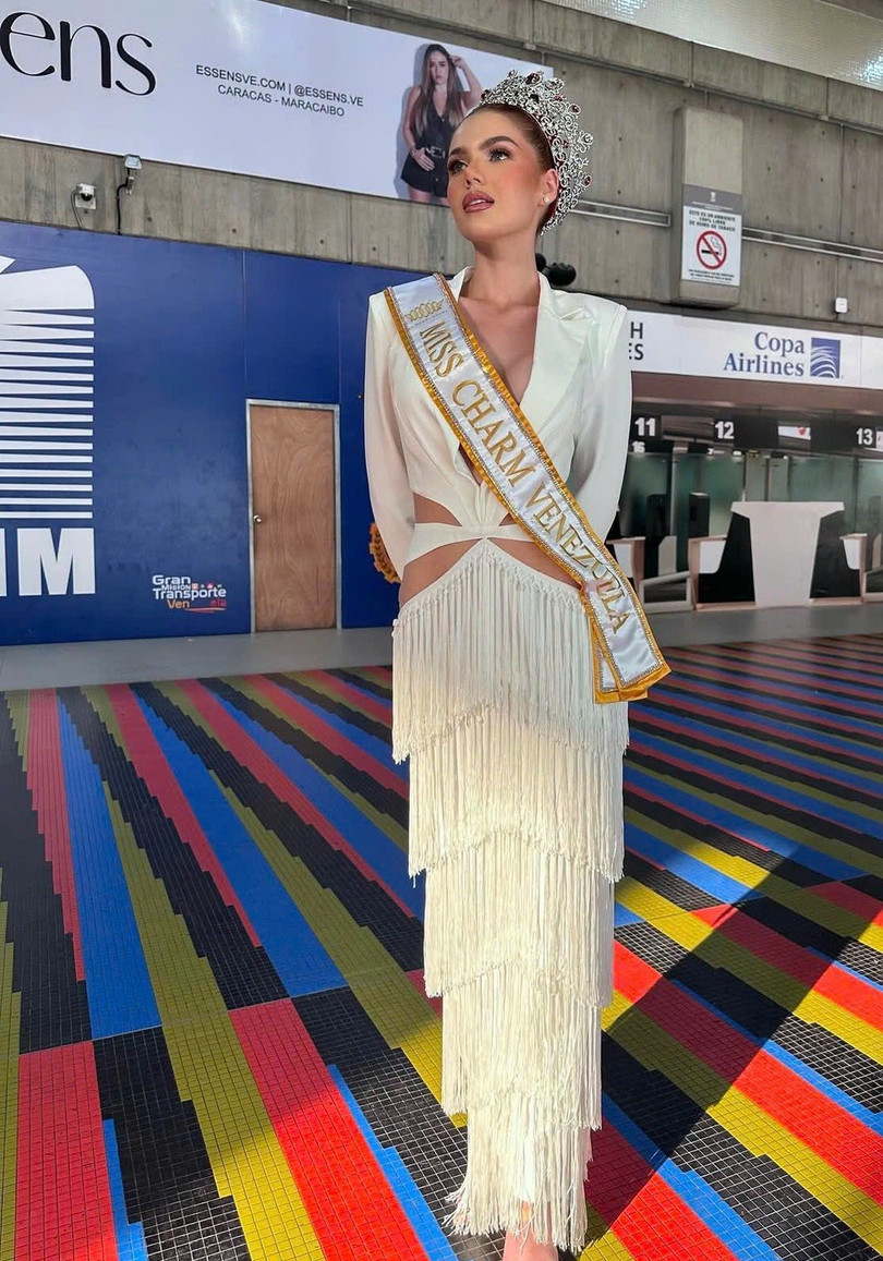 Miss Charm Venezuela 2024 thể hiện quyết tâm chinh phục vương miện (Ảnh: Ban tổ chức).