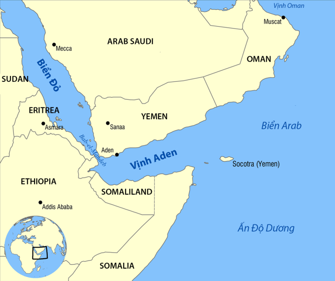 Vị trí Ethiopia. Đồ họa: Wikimedia Vị trí Ethiopia. Đồ họa: Wikimedia