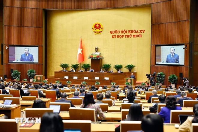 Tổng Bí thư Tô Lâm phát biểu. (Ảnh: Doãn Tấn/TTXVN)