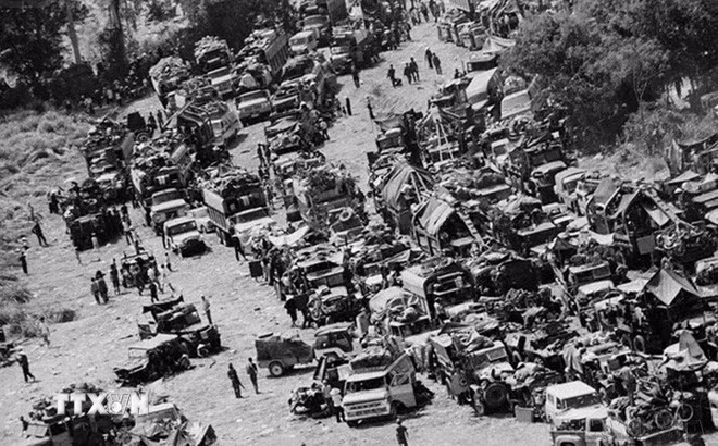 Sư đoàn 320 làm nên chiến thắng Cheo Reo trong trận truy kích địch trên Đường 7-Cheo Reo (16/3 – 24/3/1975) trong chiến dịch Tây Nguyên. (Ảnh: Tư liệu/TTXVN phát)