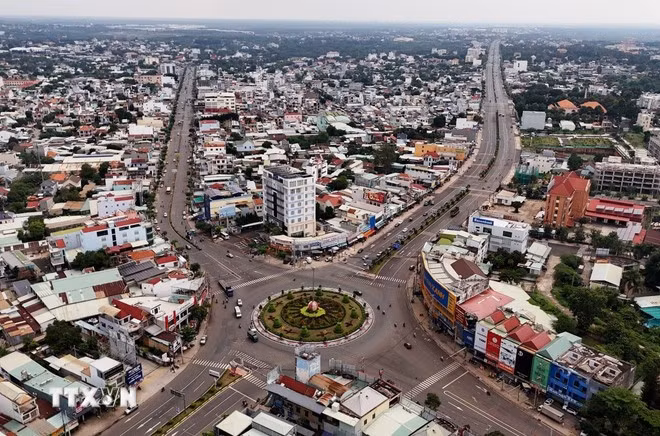 Nhiều xã sau sắp xếp chưa đạt tiêu chuẩn về diện tích tự nhiên hoặc quy mô dân số. (Ảnh: Hồng Đạt/TTXVN)