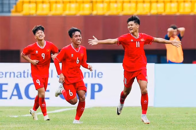 U16 Việt Nam tạo địa chấn trước U16 Nhật Bản - Ảnh: VFF