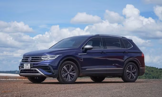 Một mẫu Tiguan nhập Mexico lăn bánh tại Đăk Lăk. Ảnh: Thành Nhạn