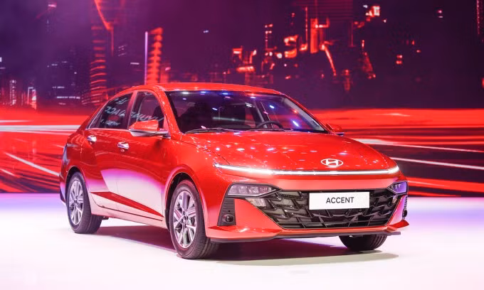 Hyundai Accent thế hệ mới ra mắt tại Hà Nội ngày 30/5/2024. Ảnh: Lương Dũng