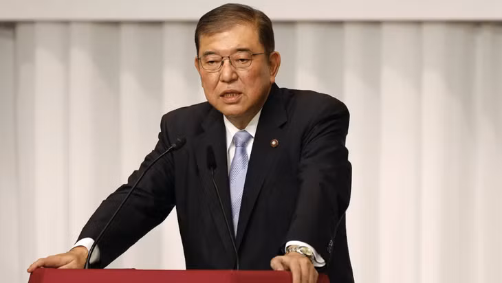 Ông Shigeru Ishiba trong ảnh chụp tại trụ sở Đảng LDP ở Tokyo, Nhật Bản vào ngày 13-9 năm nay - Ảnh: ANADOLU/GETTY IMAGES