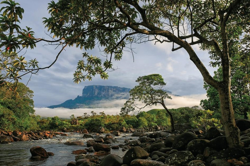 Núi Roraima, Venezuela: Roraima là một đỉnh núi cổ nằm ở giao điểm của ba nước: Brazil, Guyana và Venezuela. Nếu leo đỉnh núi, bạn sẽ có cơ hội ngắm nhìn khung cảnh hùng vĩ núi rừng Roraima. nhung diem den dep nhu thien duong ha gioi