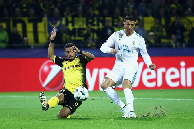 ronaldo lap cu dup real nhan chim chu nha dortmund
