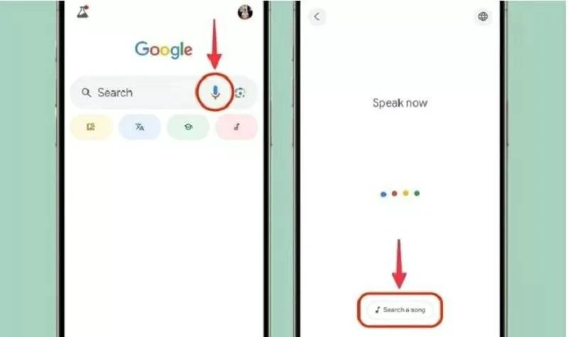 Nhấn chọn Tìm bài hát