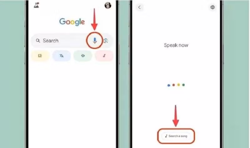 Nhấn chọn Tìm bài hát