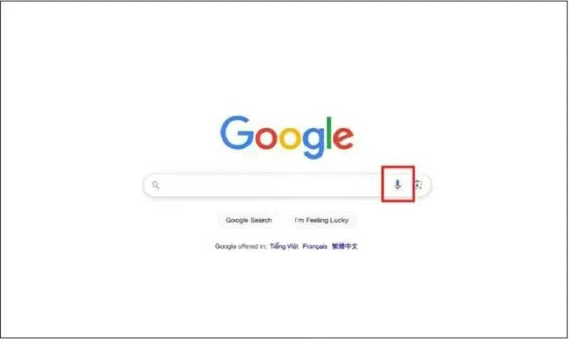 Nhấn vào biểu tượng micro