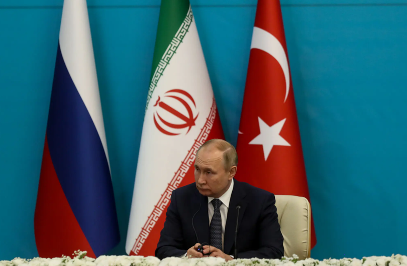Tổng thống Vladimir Putin tại Tehran năm 2022. Ảnh: NYT Tổng thống Vladimir Putin tại Tehran năm 2022. Ảnh: NYT