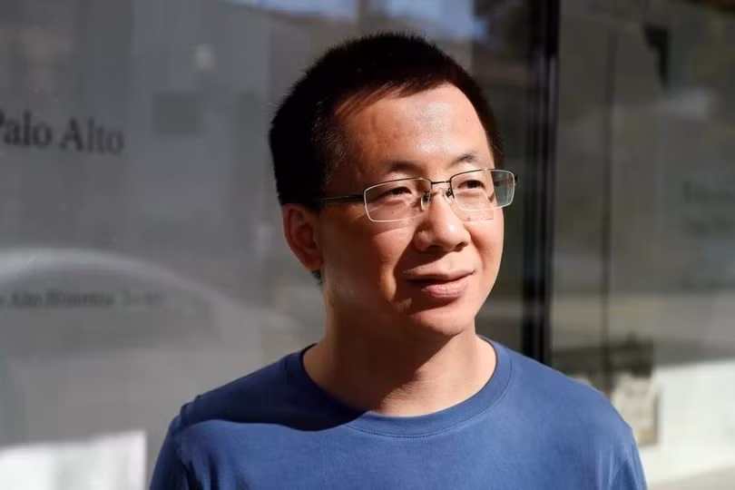Trương Nhất Minh, nhà sáng lập ByteDance, tập đoàn sở hữu TikTok, hiện đứng đầu danh sách các tỷ phú tại Trung Quốc. Ảnh: Reuters.