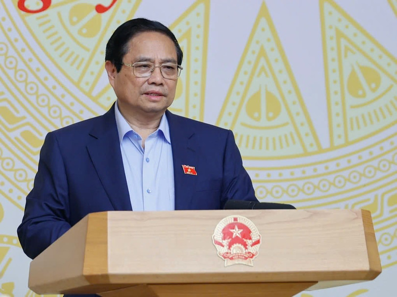 Thủ tướng Phạm Minh Chính phát biểu tại cuộc họp (Ảnh: Đoàn Bắc). z6600501411249-559d6d01dddd7e483b8c63af55a6b447.jpg
