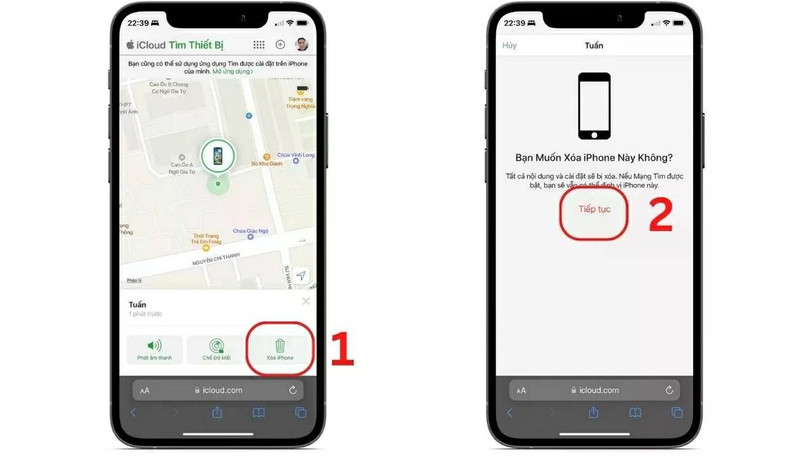Chọn thiết bị iPhone cần mở khóa. Chọn thiết bị iPhone cần mở khóa.