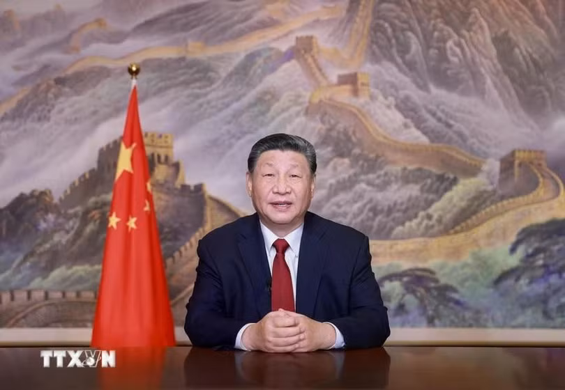 Tổng Bí thư, Chủ tịch nước Trung Quốc Tập Cận Bình . (Ảnh: THX/TTXVN)