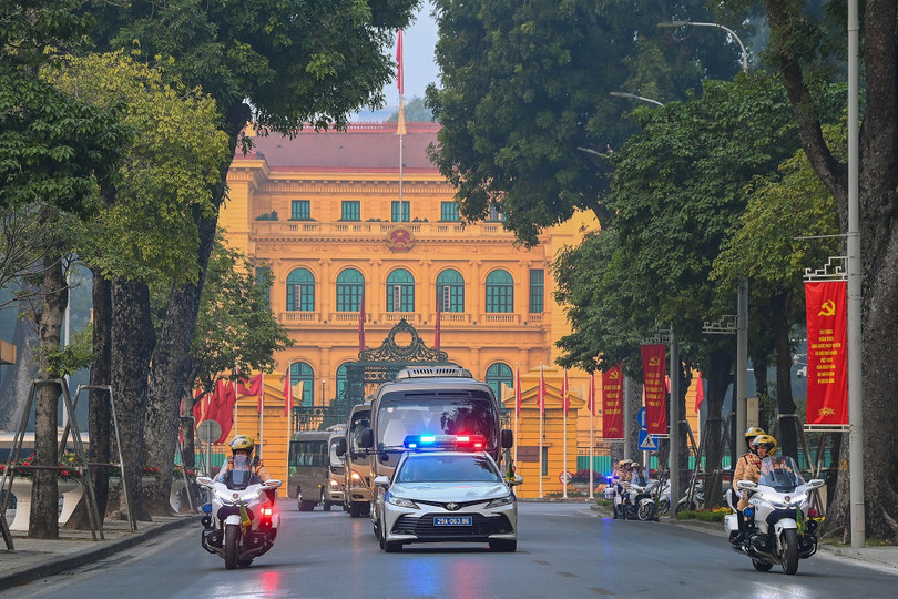 Sáng 14/1, các đơn vị thuộc Ban Tổ chức Đại hội đại biểu toàn quốc lần thứ XIV của Đảng thực hiện phương án tổng duyệt dẫn đoàn phục vụ Đại hội Đảng toàn quốc lần thứ XIV.