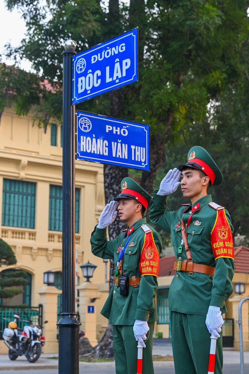 Lực lượng kiểm soát quân sự của quân đội tham gia tổng duyệt