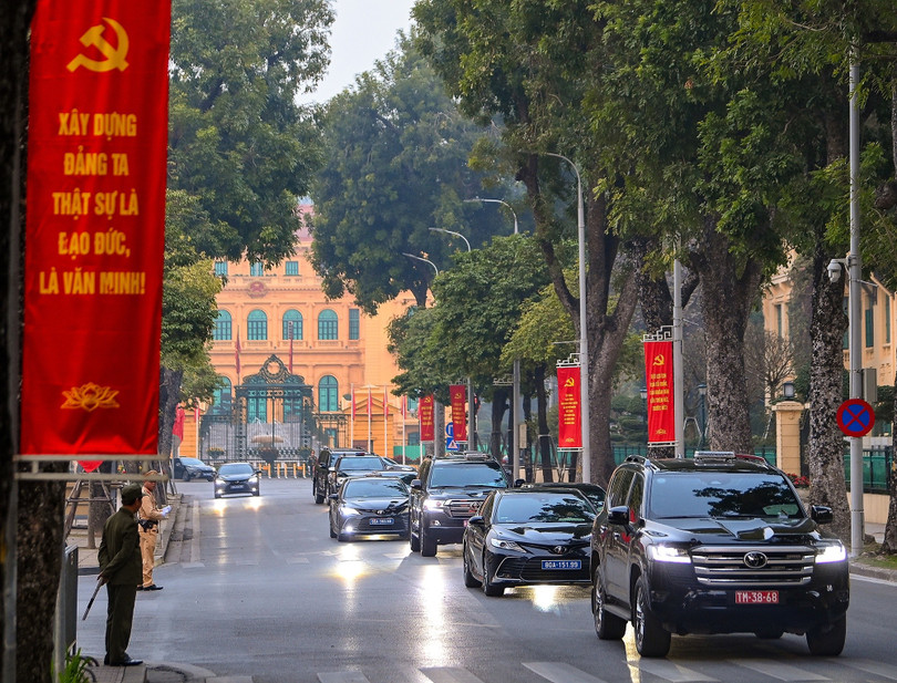Theo phương án tổng duyệt, sau khi vào Lăng viếng Bác, đoàn đại biểu sẽ dâng hương tại Đài tưởng niệm các Anh hùng Liệt sĩ Bắc Sơn rồi tiến về Trung tâm Hội nghị Quốc gia, nơi sẽ diễn ra Đại hội Đảng toàn quốc lần thứ XIV.