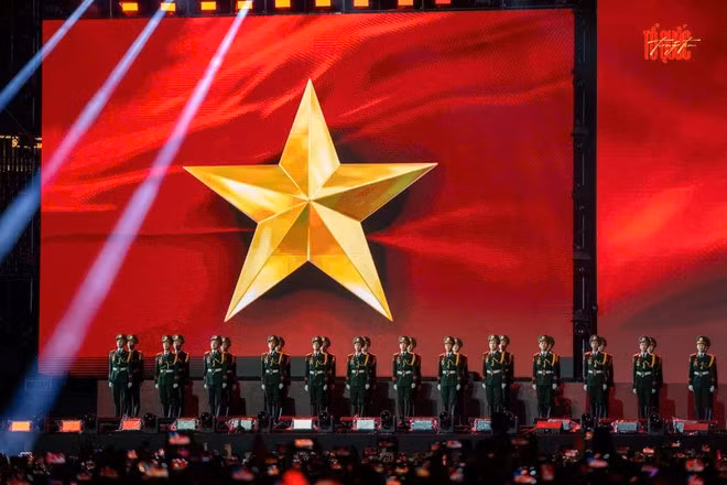 Màn diễu hành của các quân nhân thuộc Trường Sỹ quan Lục quân 1. (Ảnh: BTC)