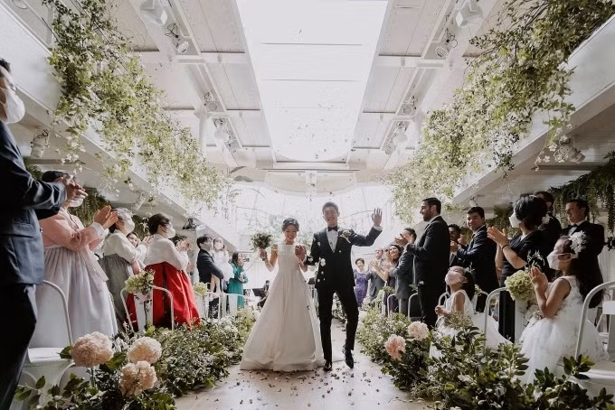 Đám cưới của một cặp vợ chồng Hàn Quốc tại Seoul, tháng 9/2022. Ảnh: Pexels