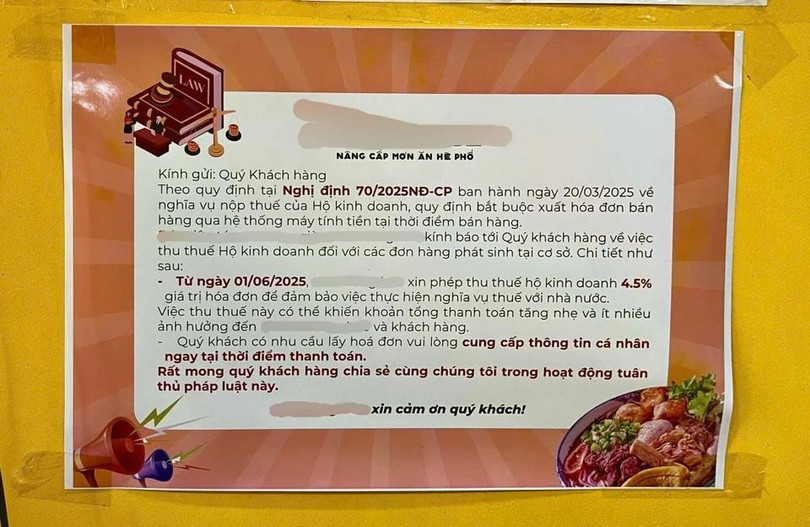 Từ 1/1/2026, hộ, cá nhân kinh doanh có doanh thu dưới 200 triệu đồng/năm sẽ không phải nộp thuế thu nhập, VAT. Còn lại, tất cả hộ, cá nhân kinh doanh đều phải kê khai, nộp thuế theo doanh thu thực tế. Ảnh minh họa: Khánh Giao. Từ 1/1/2026, hộ, cá nhân kinh doanh có doanh thu dưới 200 triệu đồng/năm sẽ không phải nộp thuế thu nhập, VAT. Còn lại, tất cả hộ, cá nhân kinh doanh đều phải kê khai, nộp thuế theo doanh thu thực tế. Ảnh minh họa: Khánh Giao.
