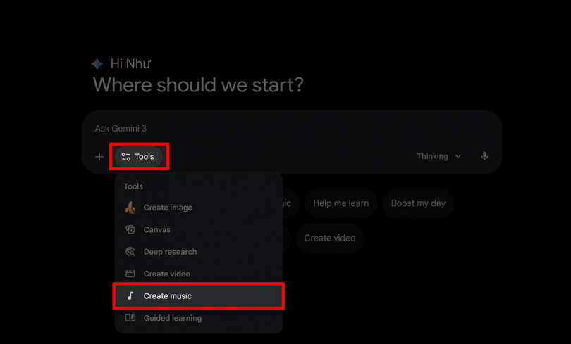 Bắt đầu một cuộc trò chuyện mới.
