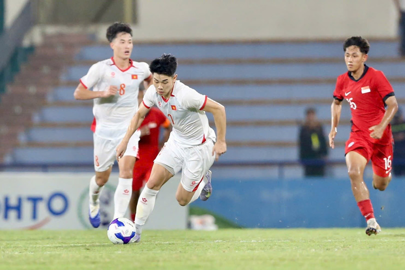 U23 Việt Nam giành chiến thắng thuyết phục. Ảnh: Tâm Minh. U23 Việt Nam giành chiến thắng thuyết phục. Ảnh: Tâm Minh.