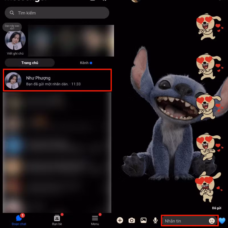 Mở bất kỳ đoạn hội thoại nào trên Messenger