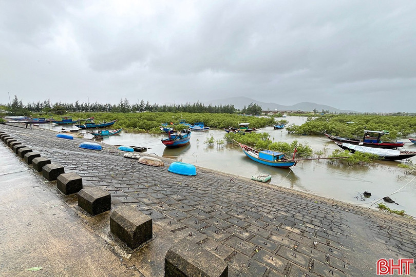 460 tàu thuyền trên địa bàn phường Hải Ninh đã được kêu gọi vào nơi tránh trú an toàn. va3.jpg