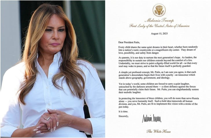 Toàn văn bức thư Đệ nhất phu nhân Mỹ Melania Trump gửi tới Tổng thống Putin. Ảnh: TruthSocial/@realDonaldTrump 7694580d-4c61-4504-bc85-6dd6fc7f2b7a.jpg