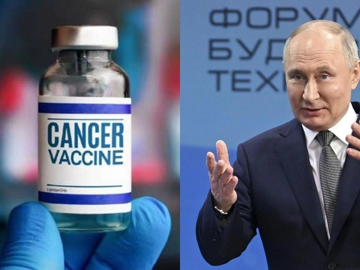 Tháng 2-2024, Tổng thống Nga Vladimir Putin từng nói rằng các nhà khoa học Nga đã tiến gần đến việc tạo ra vắc xin chống ung thư và có thể sớm cung cấp cho bệnh nhân - Ảnh: NTR TRUST Tháng 2-2024, Tổng thống Nga Vladimir Putin từng nói rằng các nhà khoa học Nga đã tiến gần đến việc tạo ra vắc xin chống ung thư và có thể sớm cung cấp cho bệnh nhân - Ảnh: NTR TRUST