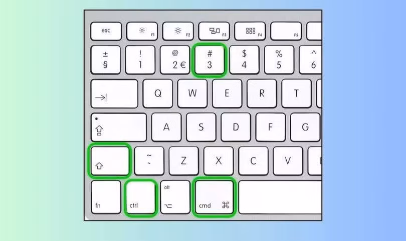 Cách chụp màn hình MacBook và lưu vào clipboard dễ dàng.