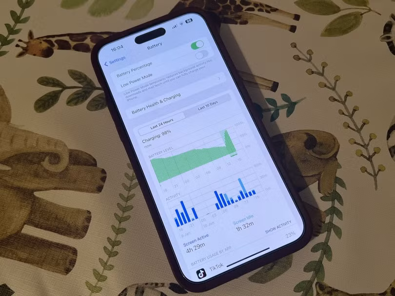 Thông thường, iOS sẽ hiển thị cảnh báo suy giảm khi pin xuống dưới 80%, nhưng thông báo này có thể xuất hiện sớm hơn. Pin dù còn dung lượng cao vẫn có thể có điện trở nội lớn, khiến máy tắt đột ngột khi chụp ảnh hay chơi game. Ảnh: iMore.