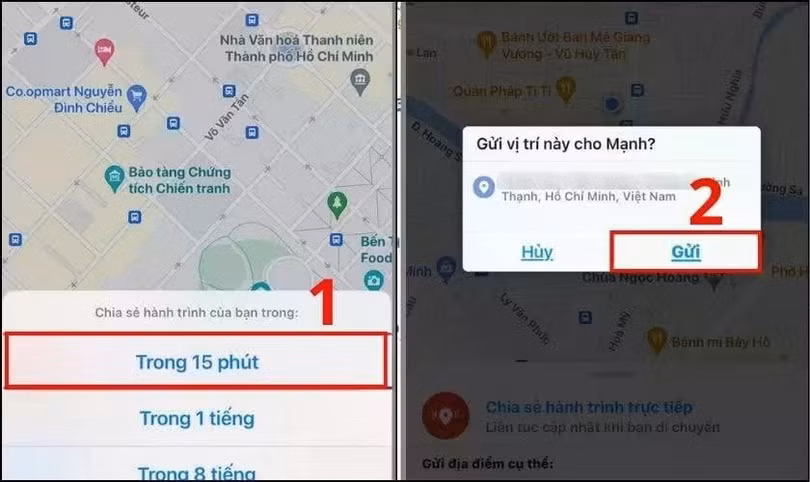 Zalo sẽ hiện thông báo yêu cầu xác nhận chia sẻ.
